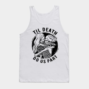 Til Death Do Us Part Halloween Design For Married Lesbian Couple Tank Top